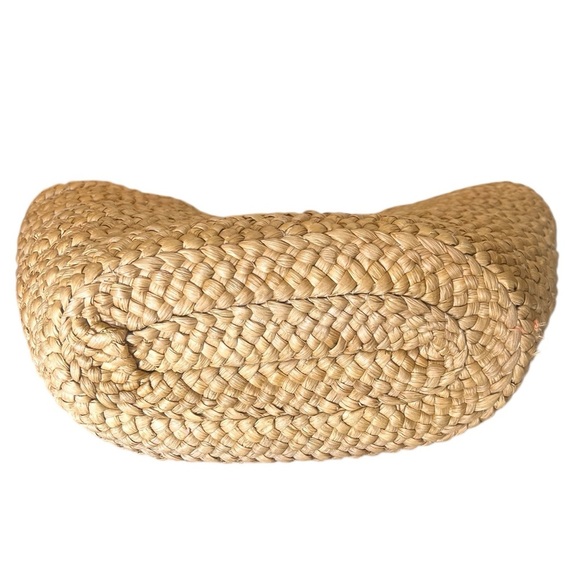 EUC Tabitha Brown for Target Abstract Botanical Woven Straw Tote Beach Bag - Picture 3 of 10